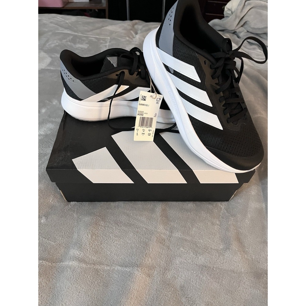 Adidas Duramo‎ SL 2.0 Black White Size6 New